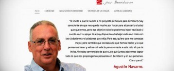 El candidato Agustín Navarro en la red