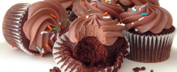Cupcake de chocolate y avellanas