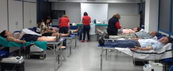Los empleados de Aguas de Alicante e Hidraqua donan sangre a través del Centro de Trasfusiones de la Generalitat