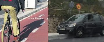 Alicante abre hoy el nuevo carril bici de dos kilómetros de longitud en la Avenida de Elche enmedio de la polémica sobre la poca anchura de la carretera