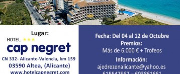 Campeonato de España de Ajedrez para jugadores veteranos en el Hotel Cap Negret de Altea