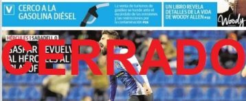 Lunes negro para la prensa alicantina: La última portada del diario La Verdad en Alicante