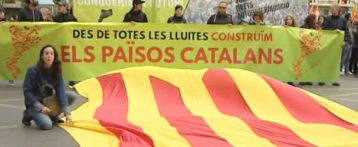 La manifestación del 25 de abril en Valencia se tiñe de independentismo catalán