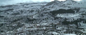 Imágenes desde el cielo de la nevada en la provincia de Alicante