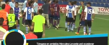 Una tángana en el amistoso Hércules-Levante podría ocasionar sanciones en Liga